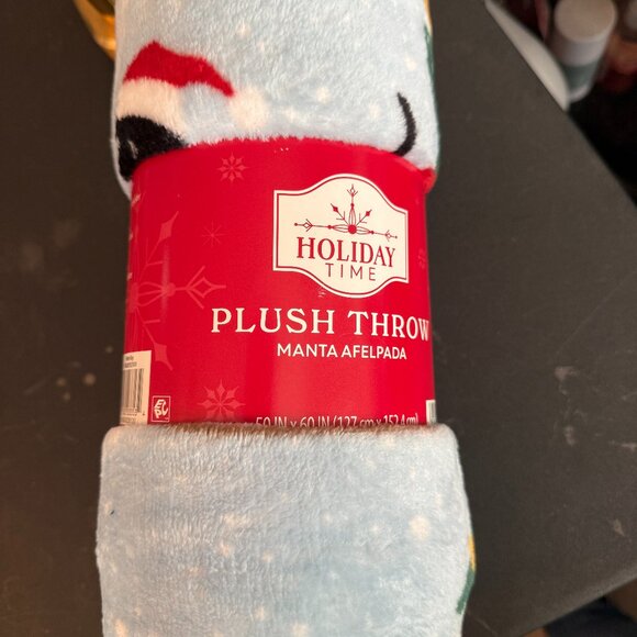 HOLIDAY TIME SUPER SOFT PLUSH THROW 50"X60" TREES (144) - Picture 1 of 2